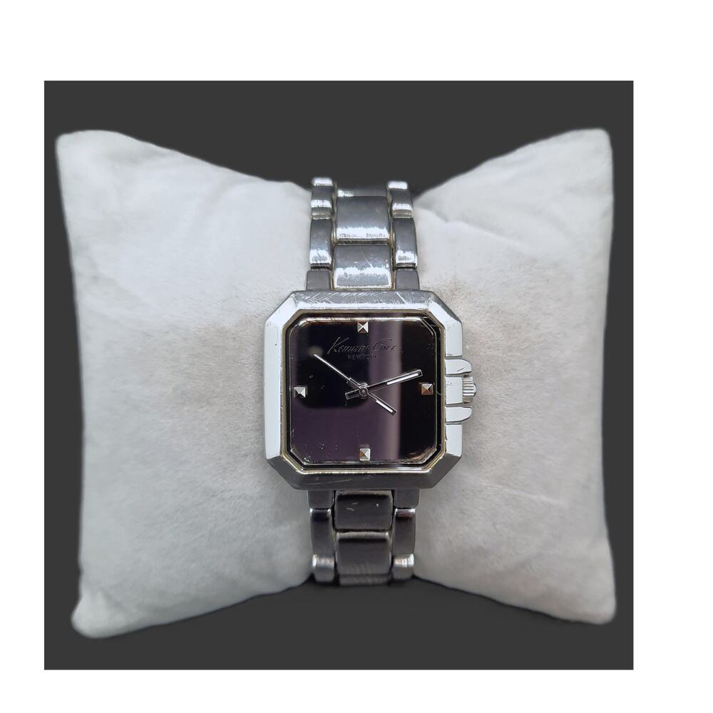 Kenneth Cole NY Women's Watch Square Face Stainless Steel Band Quartz KCW4010 - Picture 4 of 12